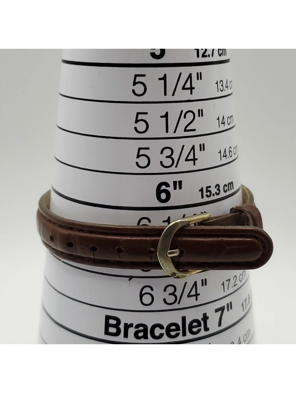 Ablux Quartz Brown Leather Band 22mm Womens Watch New Battery